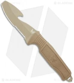 Benchmade -Benchmade Benchmade H20 Fixed Blade Dive Tan 112SSN Tan Coated Serr BHQ 123893 jr